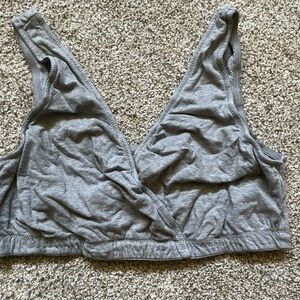 Motherhood Maternity Cotton Nursing Bra XL ONE GRAY